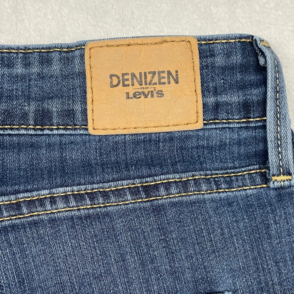 Denizen Levi's Bootcut Jeans Womens 16M 33x32 Blue Mid Rise Distressed - Picture 12 of 14